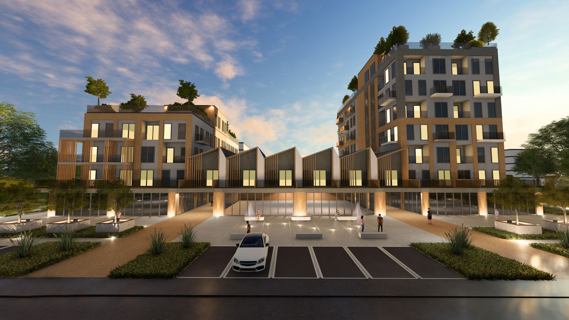 Wizualizacja 02 - Kwartał A przy dworcu